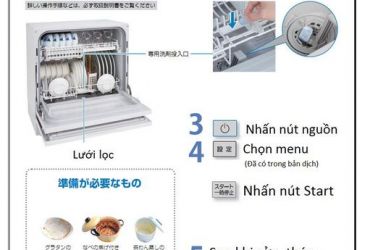 Cách dùng máy rửa chén nội địa Nhật đạt hiệu quả 
